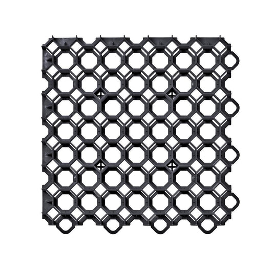 Grilaj plastic pentru parcari auto, negru, 49.2x49.2x3.9 cm