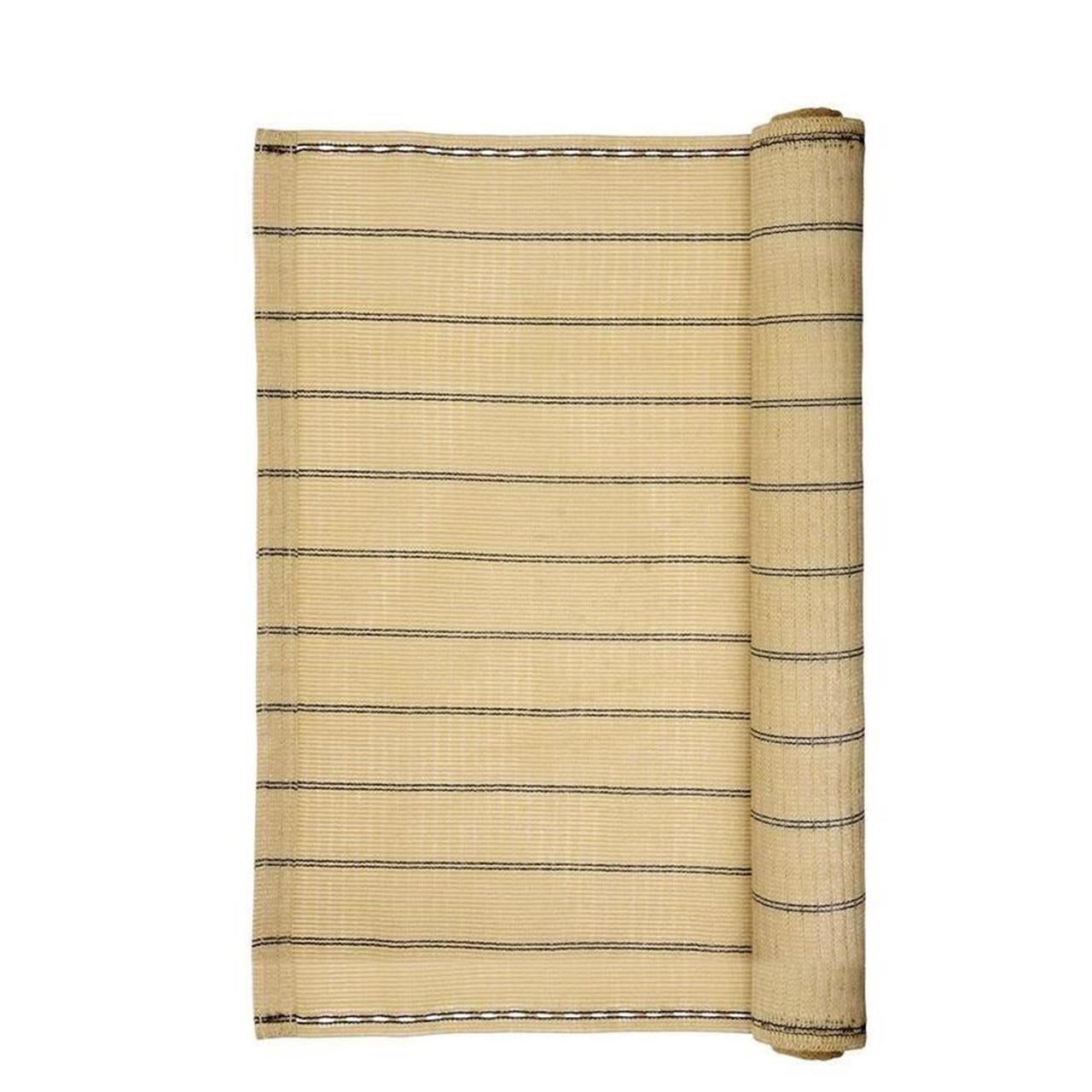 Paravan pentru balcon, terasa, gard, bej, 185 g/m2, UV, 10x2 m