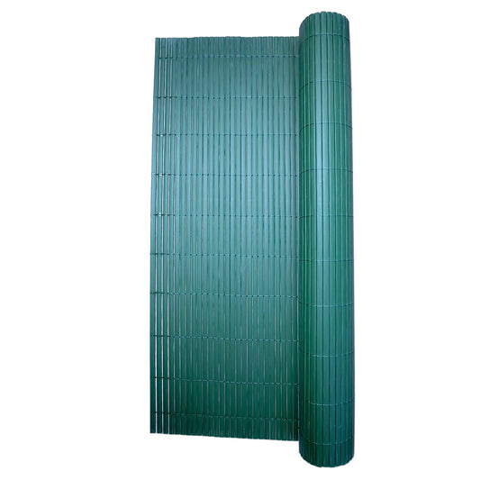 Paravan pentru balcon, terasa, gard PVC, verde, 1300 g/m2, UV, 3x1.5 m