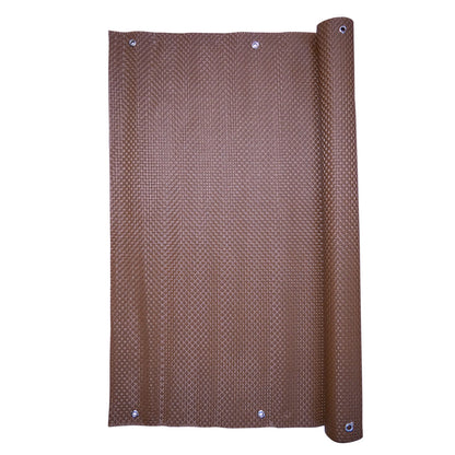 Paravan pentru balcon, terasa, gard, UV, 800 g/m2, maro, 3x0.9 m