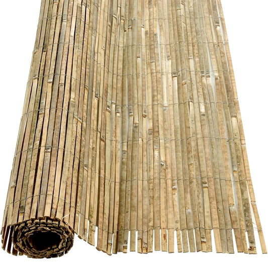 Gard/paravan din bambus natural, 5x1.5 m