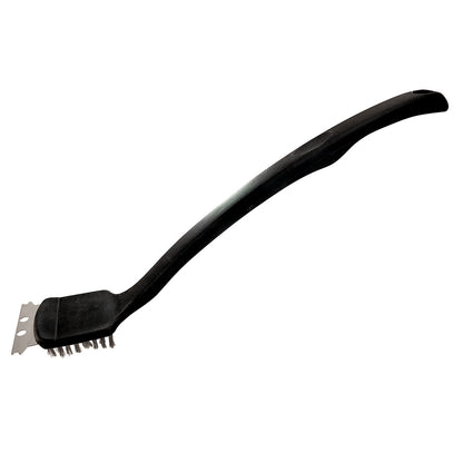 Perie pentru curatat gratar, grill, otel, maner plastic, 7x45 cm