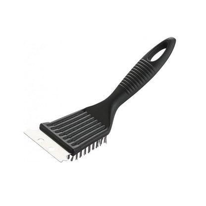 Perie pentru curatat gratar, grill, inox, 2 in 1, sarma si racleta, 20.5x7.1x4 cm