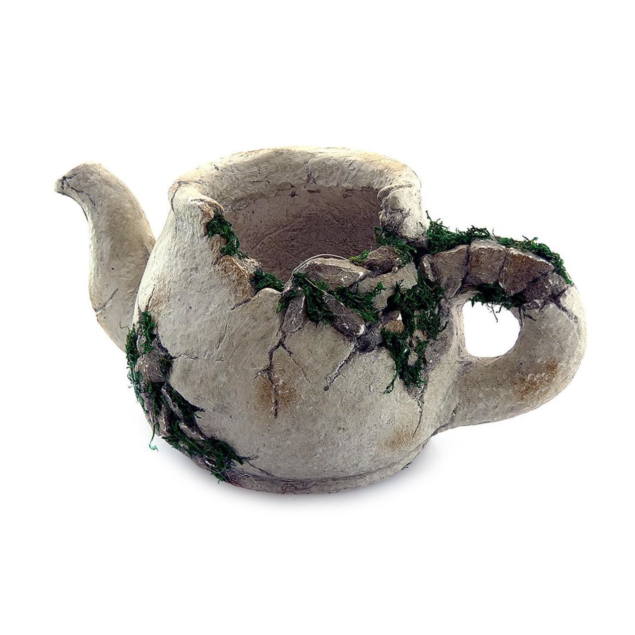 Decoratiune gradina, ceramica, ulcior cu ghiveci, 40x23.5x20.5 cm