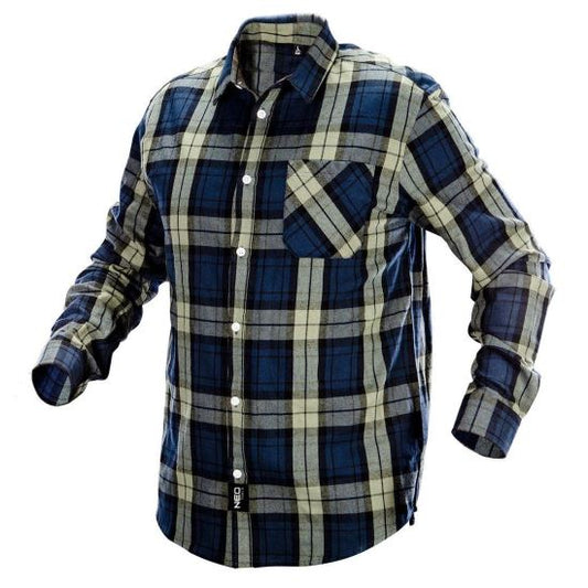 Camasa de lucru bumbac, albastru-verde-negru, model Camo, marimea M/50, NEO
