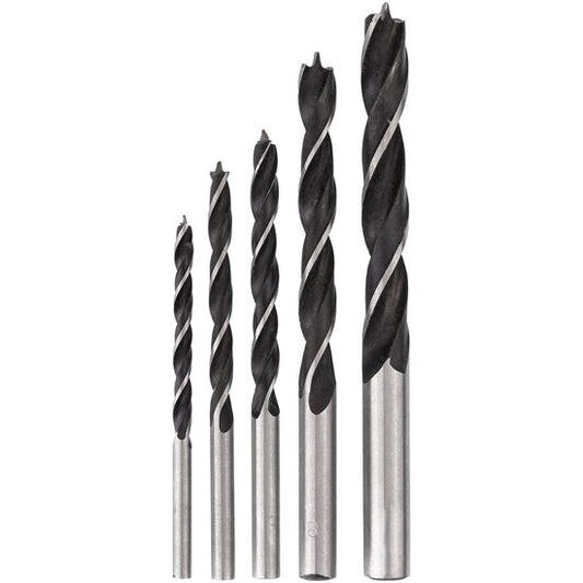 Set 5 burghie pentru lemn, 4-10 mm, Richmann