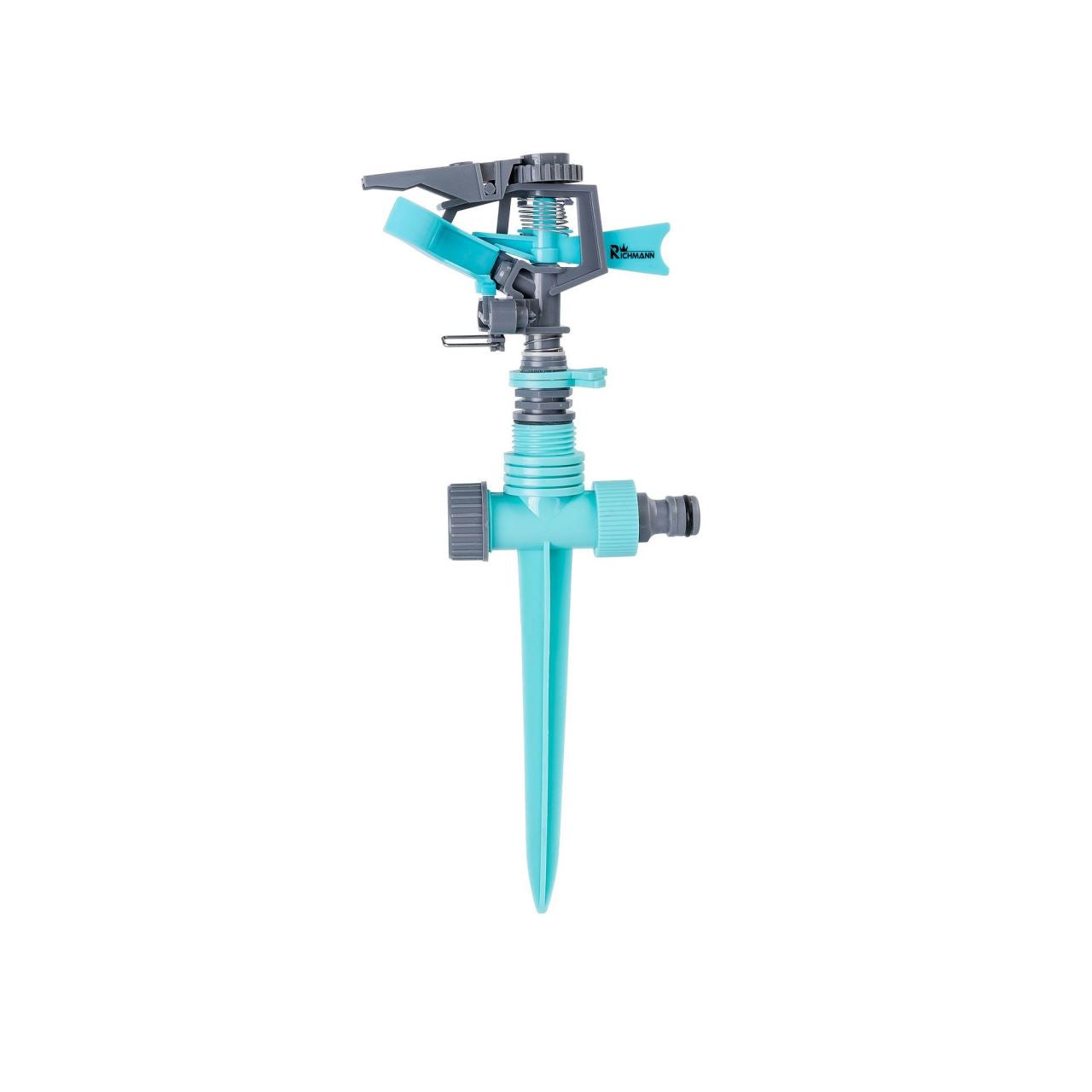 Aspersor pulsatoriu, cu tarus, plastic, 113-380 mp, Richmann