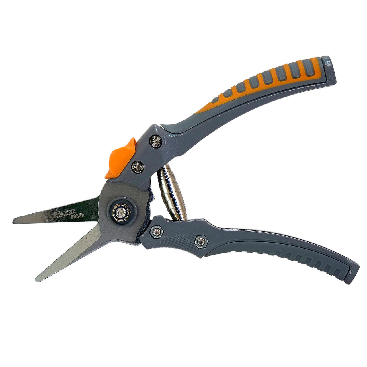 Foarfeca gradina, tip bypass, varf ascutit, teflon, otel japonez SK5, 21 cm, Richmann Exclusive