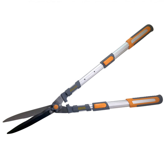 Foarfeca gard viu, arbusti, lama teflonata, otel japonez SK 5, maner aluminiu telescopic 71-83 cm, Richmann Exclusive
