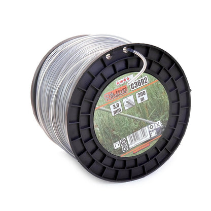 Fir rezerva motocoasa, trimmer cu insertie metalica,​​​​​​​ DUO, 2.4 mm x 262 m, Richmann Exclusive