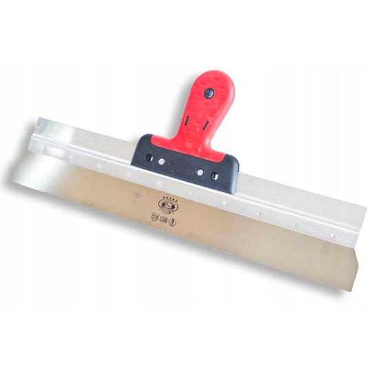 Spaclu inox fatade, 38x6 cm x 0.5 mm, maner soft, Popular, Olejnik