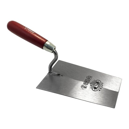 Mistrie inox, trapez, ingusta, sudata, calita, 18 cm, maner lemn, Olejnik