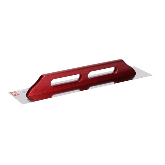 Gletiera inox, pentru adezivi, 60x13 cm x 1.2 mm, maner lemn lung, Olejnik