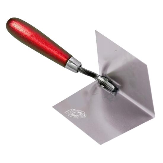 Mistrie inox, colt interior, sudura in puncte, 7.5x11 cm, maner lemn, Olejnik