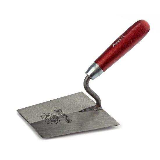 Mistrie otel calit, trapez, lata, 18 cm, maner lemn, Olejnik