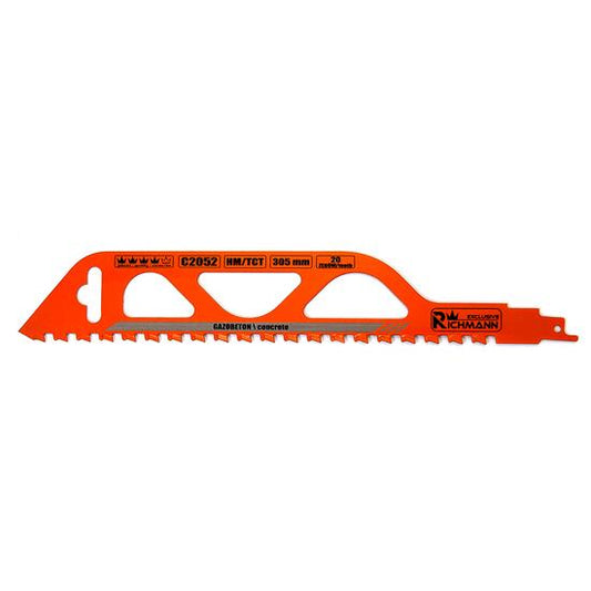 Panza, lama, fierastrau tip sabie, pentru beton celular, HM/TCT, 20 dinti, 305 mm, Richmann Exclusive