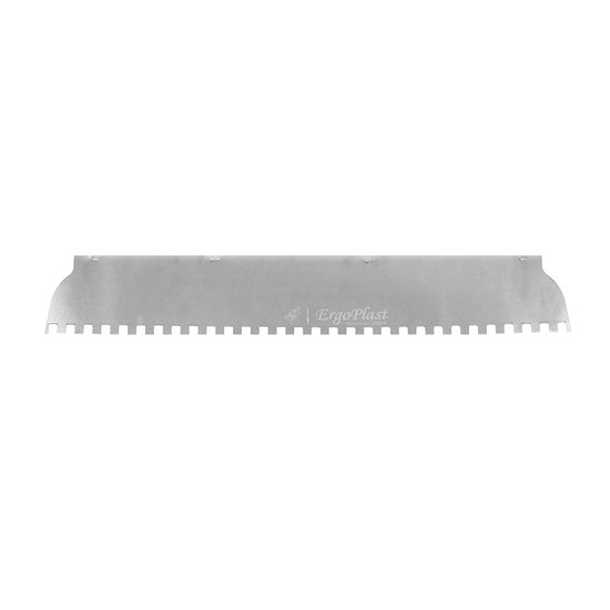 Lama rezerva pentru gletiera profesionala, inox, cu zimti, Premium Silver, 10x10 mm, 60 cm x 0.5 mm, Olejnik