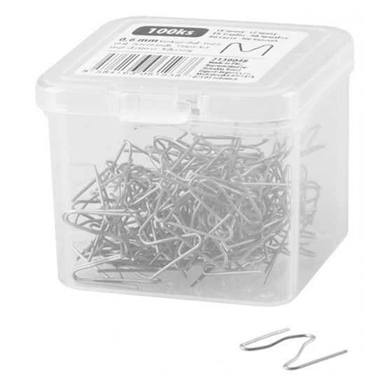 Set capse pentru pistol de lipit/sudat plastic, Strend Pro, pentru fisuri externe, 0.6 mm, 100 buc