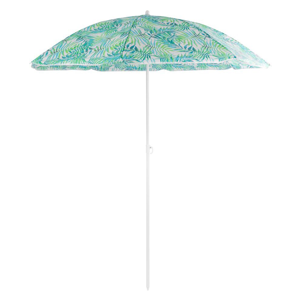 Umbrela plaja, Strend Pro, model frunze, verde, 180 cm