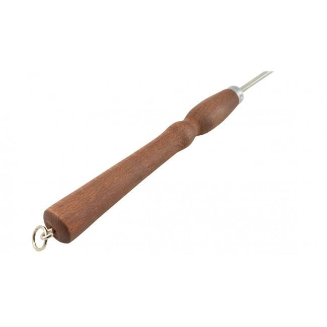 Tepuse frigarui, inox, maner lemn, 90 cm, Perfect Home