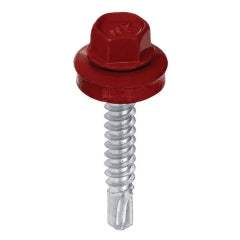 SURUB VOPSIT+SAIBA DIN 7504K-R+ EPDM 14 MM-4.8X35 RAL-3011 250BUC/CUTIE (199.44.3011 41300)