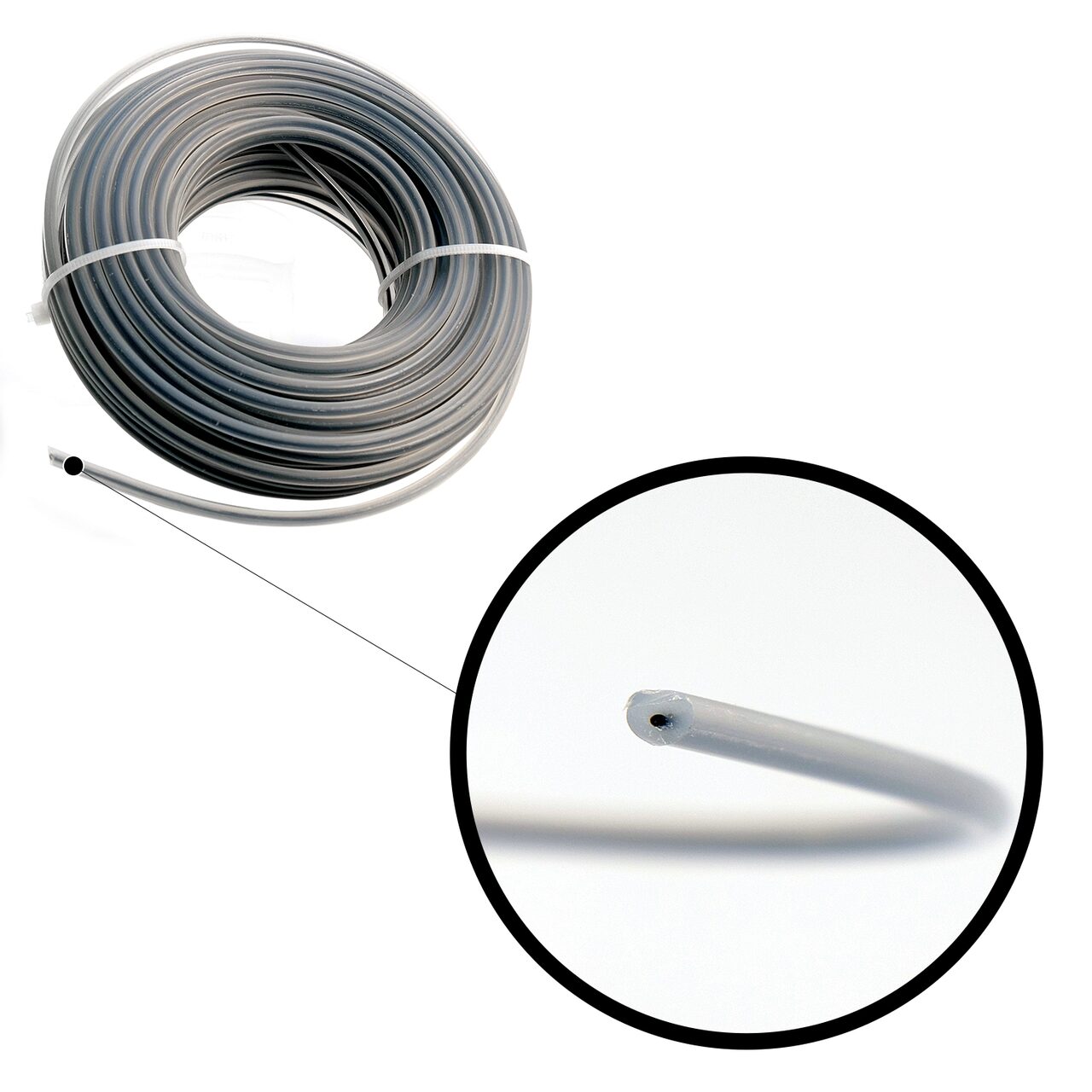 Fir rezerva motocoasa, trimmer cu insertie metalica, DUO, 2.7 mm x 15 m, Richmann Exclusive