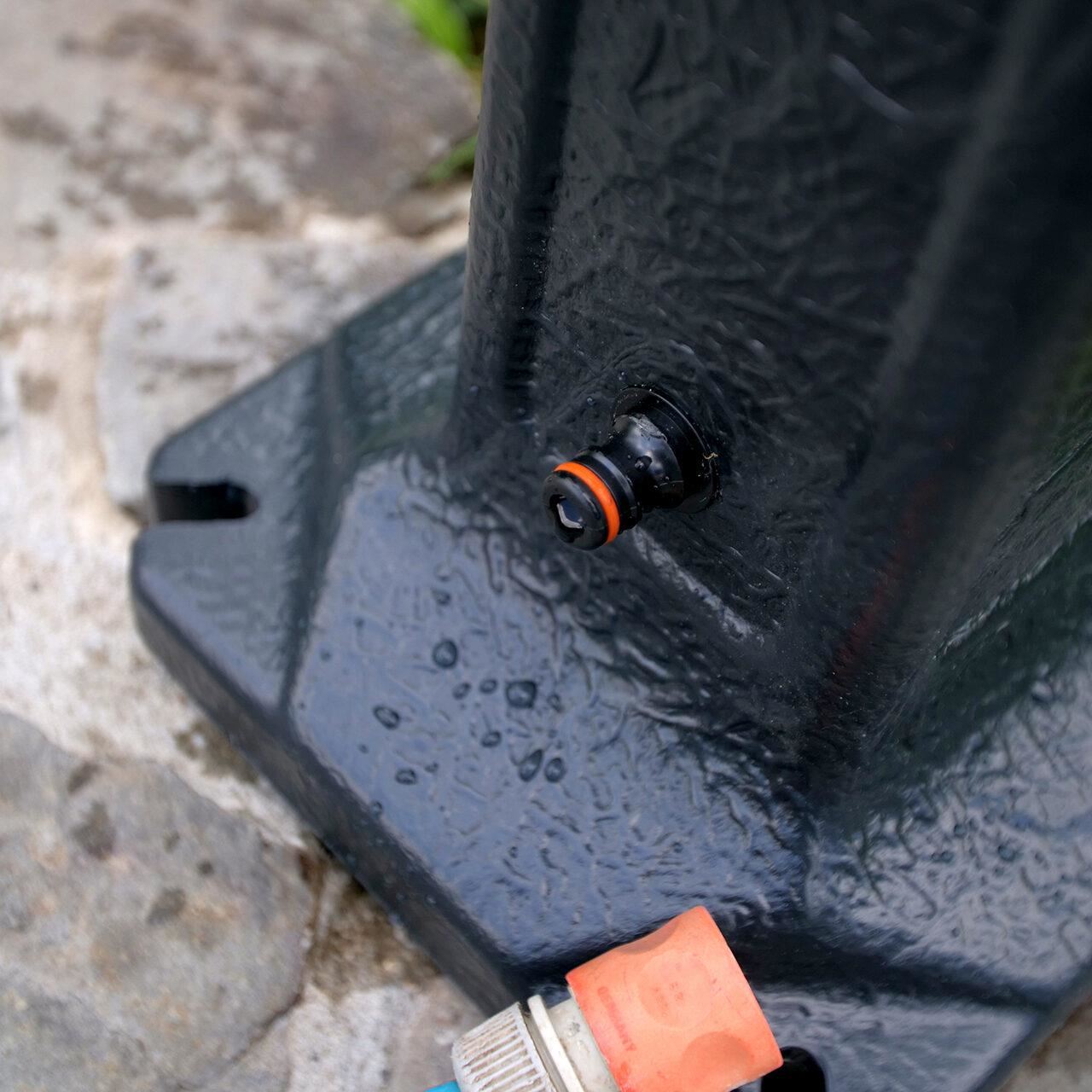 Masca robinet de gradina, cu adaptor furtun, antracit, 90 cm, Itwan