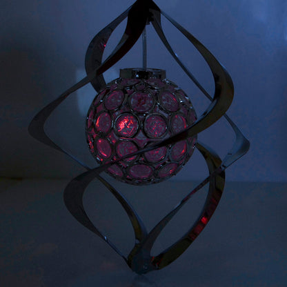 Lampa solara pentru gradina, 1 LED multicolor, 16 cm, Acamar