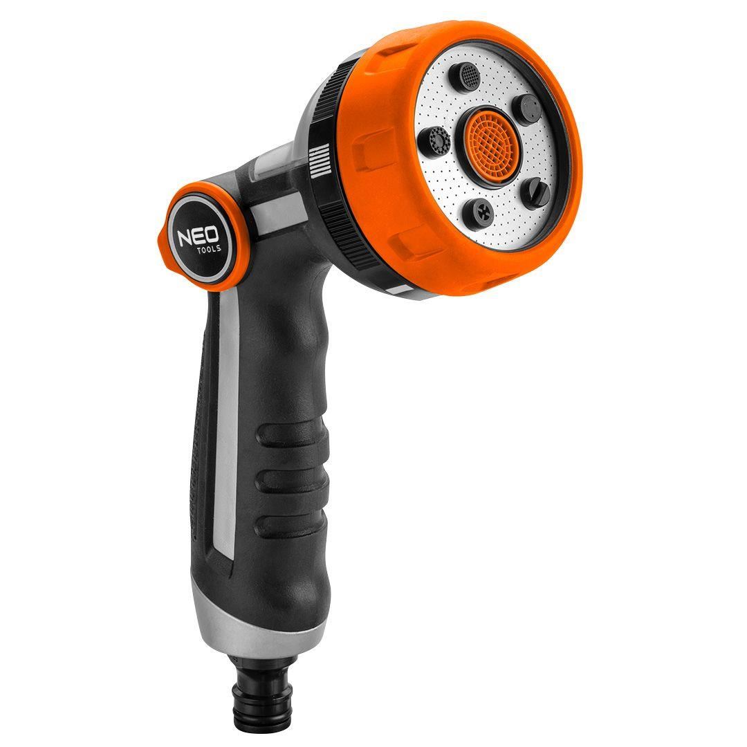 Carucior cu furtun gradina, antirasucire, + pistol de stropit, accesorii, 1/2", 50 m, NEO