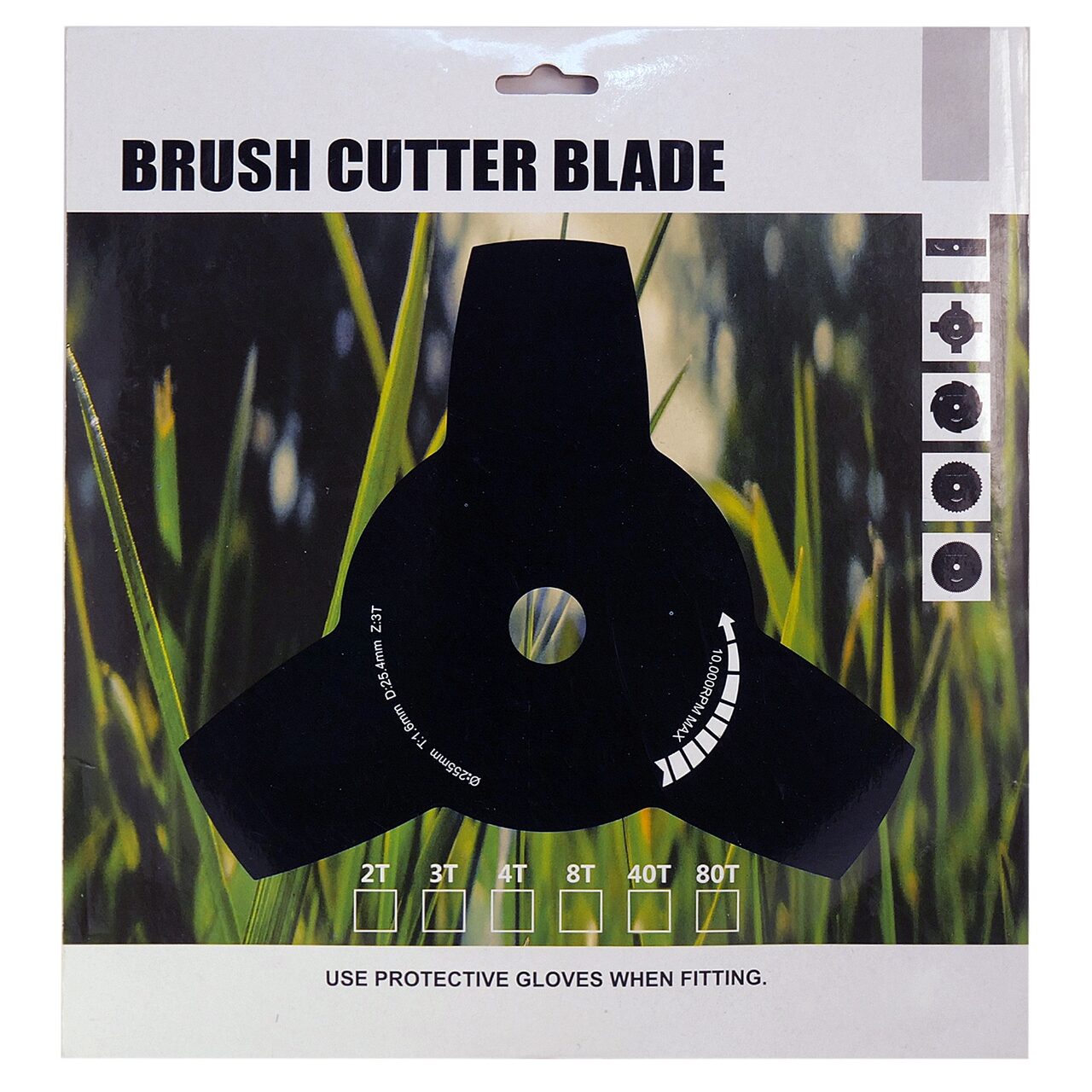 Disc circular pentru motocoasa/trimmer, 255x1,6mm 80 dinti