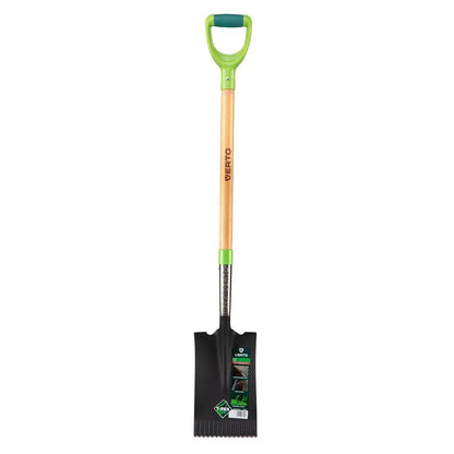 Harlet, cazma, drept, cu coada lemn, zimtat, 17.5x28 cm, 115 cm, Verto