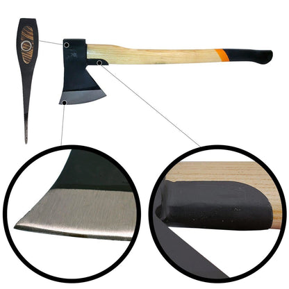 Topor, coada lemn, cu protectie, 1.5 kg, 13.5x70 cm, Richmann Exclusive