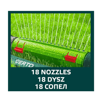Aspersor oscilant, 18 duze, 418 mp, Verto