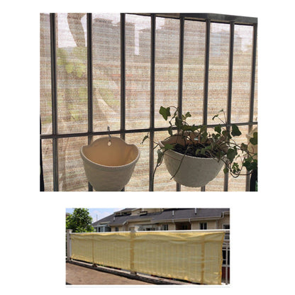 Paravan pentru balcon, terasa, gard, bej, 185 g/m2, UV, 5x1 m