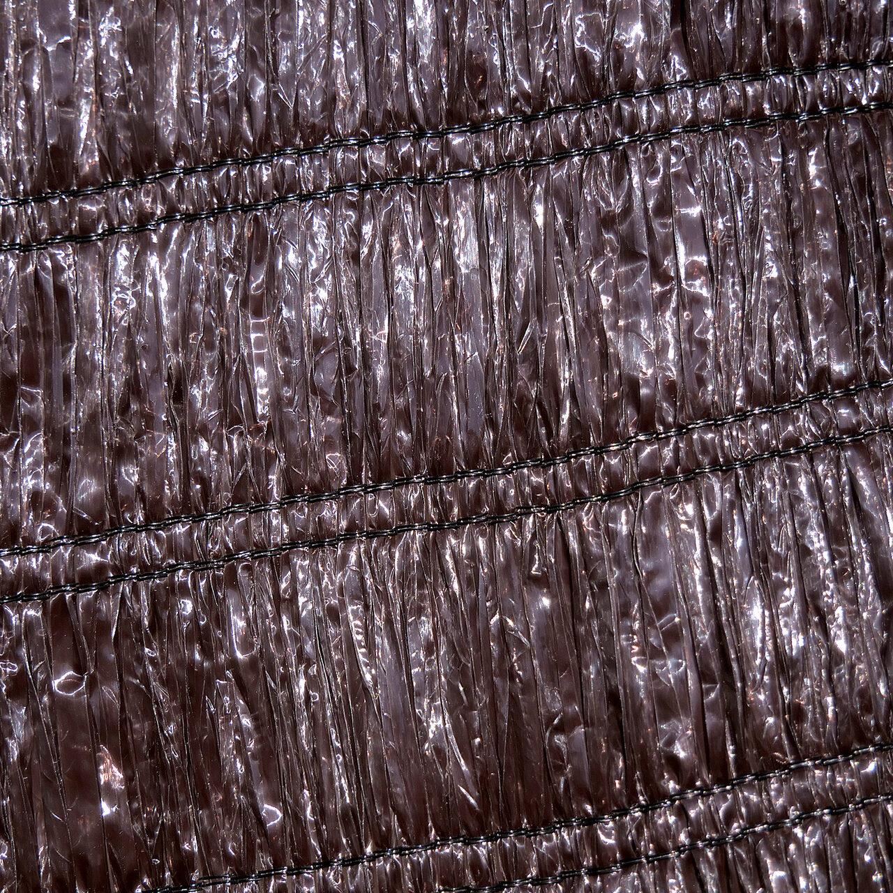 Plasa de umbrire, HDPE, 230 g/mp, grad de umbrire 95%, maro, 10x1.5 m