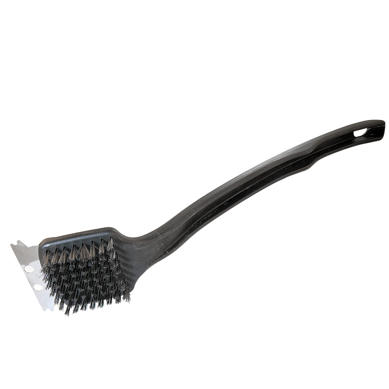 Perie pentru curatat gratar, grill, otel, maner plastic, 7x45 cm