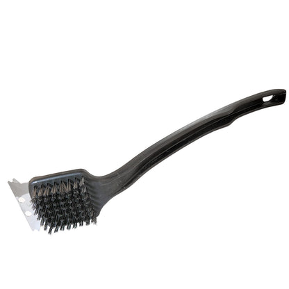 Perie pentru curatat gratar, grill, otel, maner plastic, 7x45 cm
