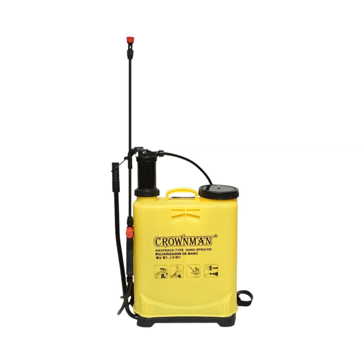 Pulverizator gradina, pompa de stropit, vermorel, Crownman, manual, pentru spate, 16 L