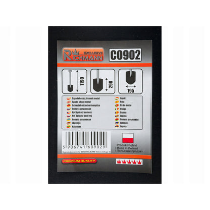 Harlet, cazma, cu coada metalica, 19.5x29 cm, 119 cm, Richmann Exclusive