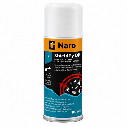 Naro i3 ShieldPy DP - Insecticid Pulbere pe Baza de Piretru Natural - Plosnite, Furnici, Gandaci