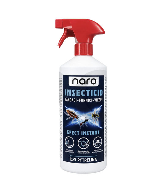 Naro Pytrelina - Insecticid Furnici, Gândaci de Bucătărie, Gândaci de Canalizare, Muște, Păianjeni, Ploșnițe de Pat, Tânțari, Viespi
