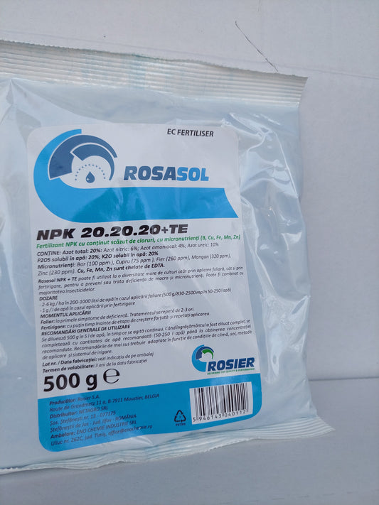 Îngrășământ Rosasol NPK 20.20.20+TE