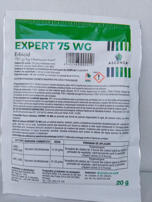 Erbicid EXPERT 75 WG - Ascenza, Postemergent