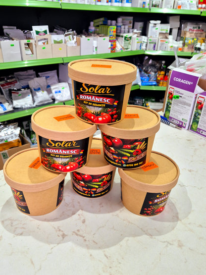 Kit Plantare – Ghiveci + Semințe (Gata de Cultivat) |