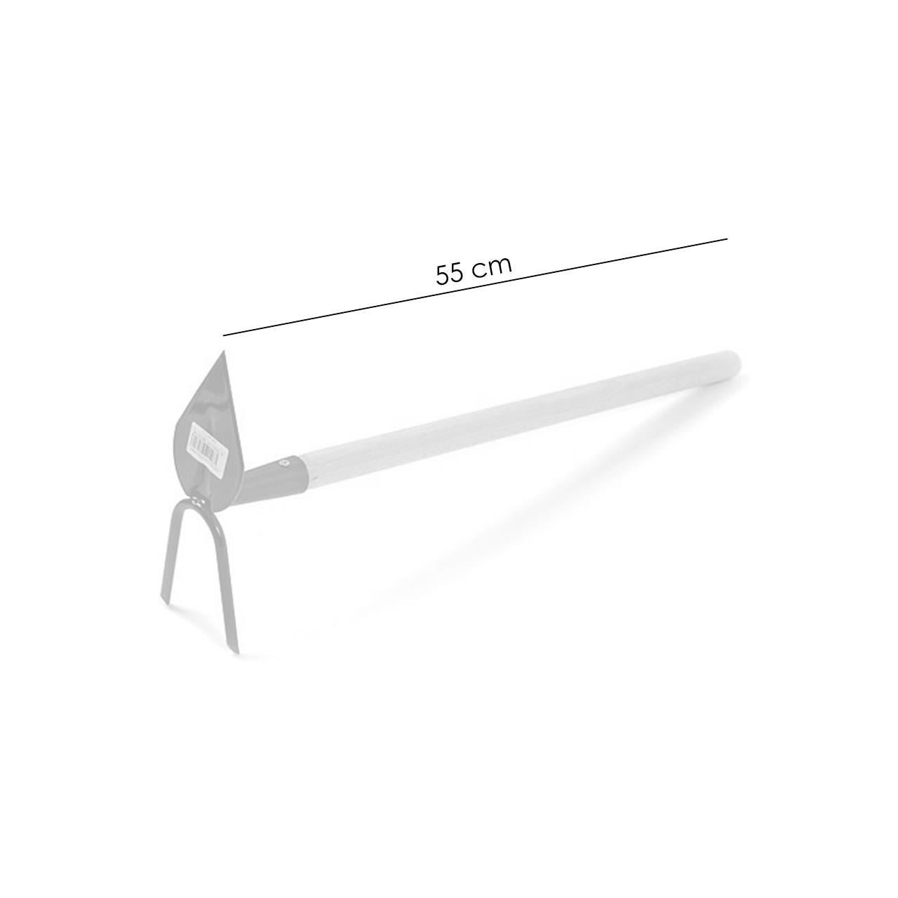 Sapaliga, ascutita, cu coada lemn, 2 dinti, 55 cm, Strend Pro