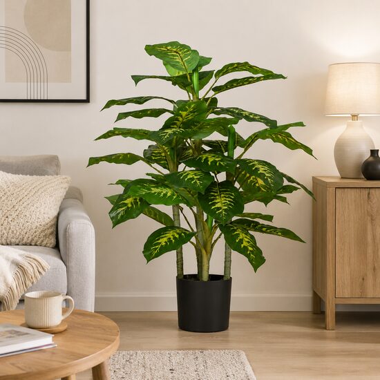 Planta artificiala cu ghiveci, verde, 95 cm