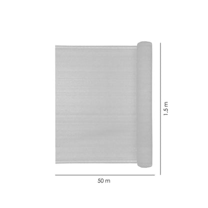 Plasa de umbrire, HDPE, 80 g/mp, grad de umbrire 80%, verde, 50x1.5 m