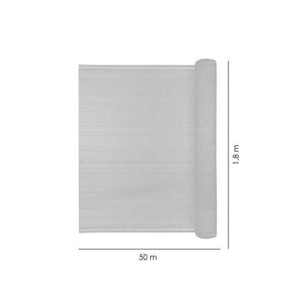 Plasa de umbrire, HDPE, 80 g/mp, grad de umbrire 80%, verde, 50x1.8 m