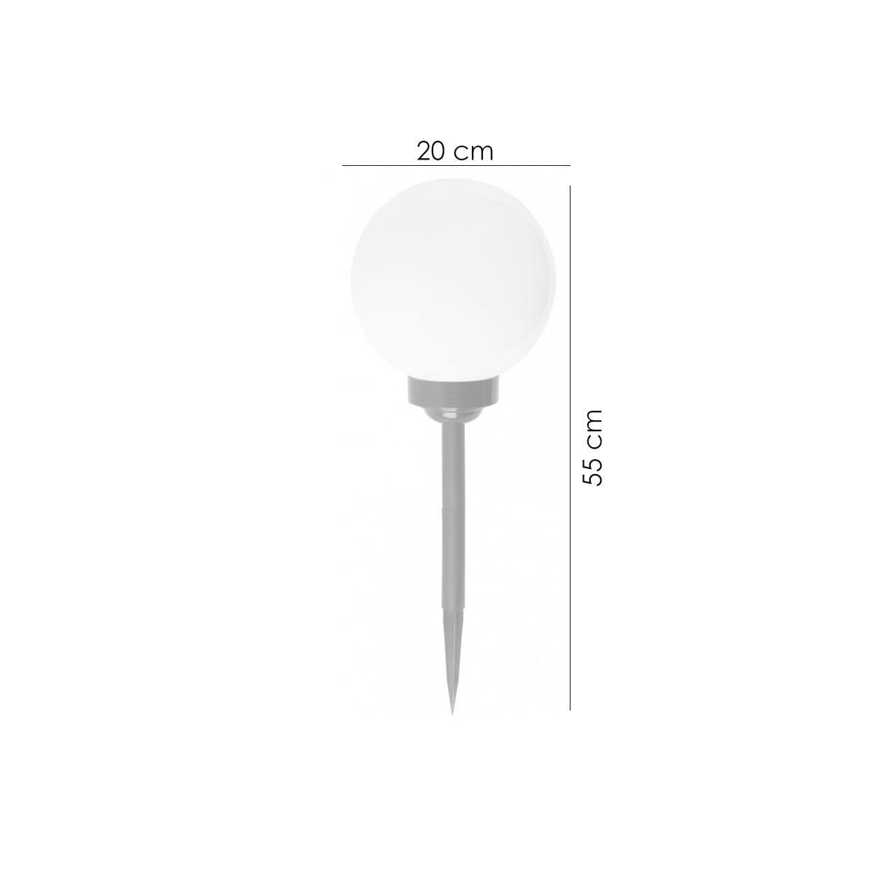 Lampa solara pentru gradina, LED, 20x55 cm, Birdun