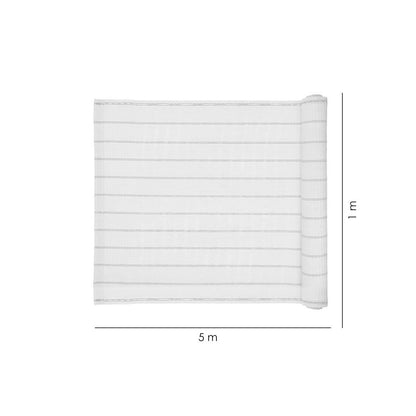 Paravan pentru balcon, terasa, gard, bej, 185 g/m2, UV, 5x1 m